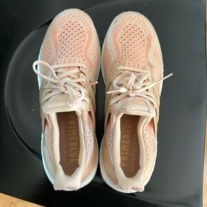 Peach ultra boost adidas sneakers size 8.5